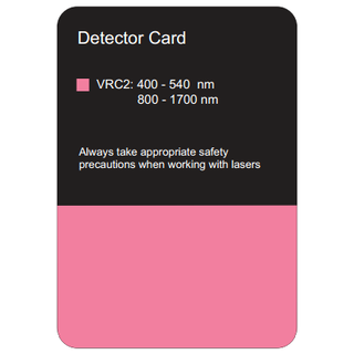 Infrared Detector Card 800 - 1700 nm